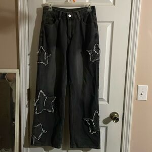 Women's Black or dark gray Star Jeans